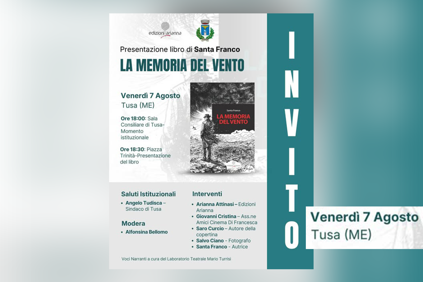 “La memoria del vento” di Santa Franco