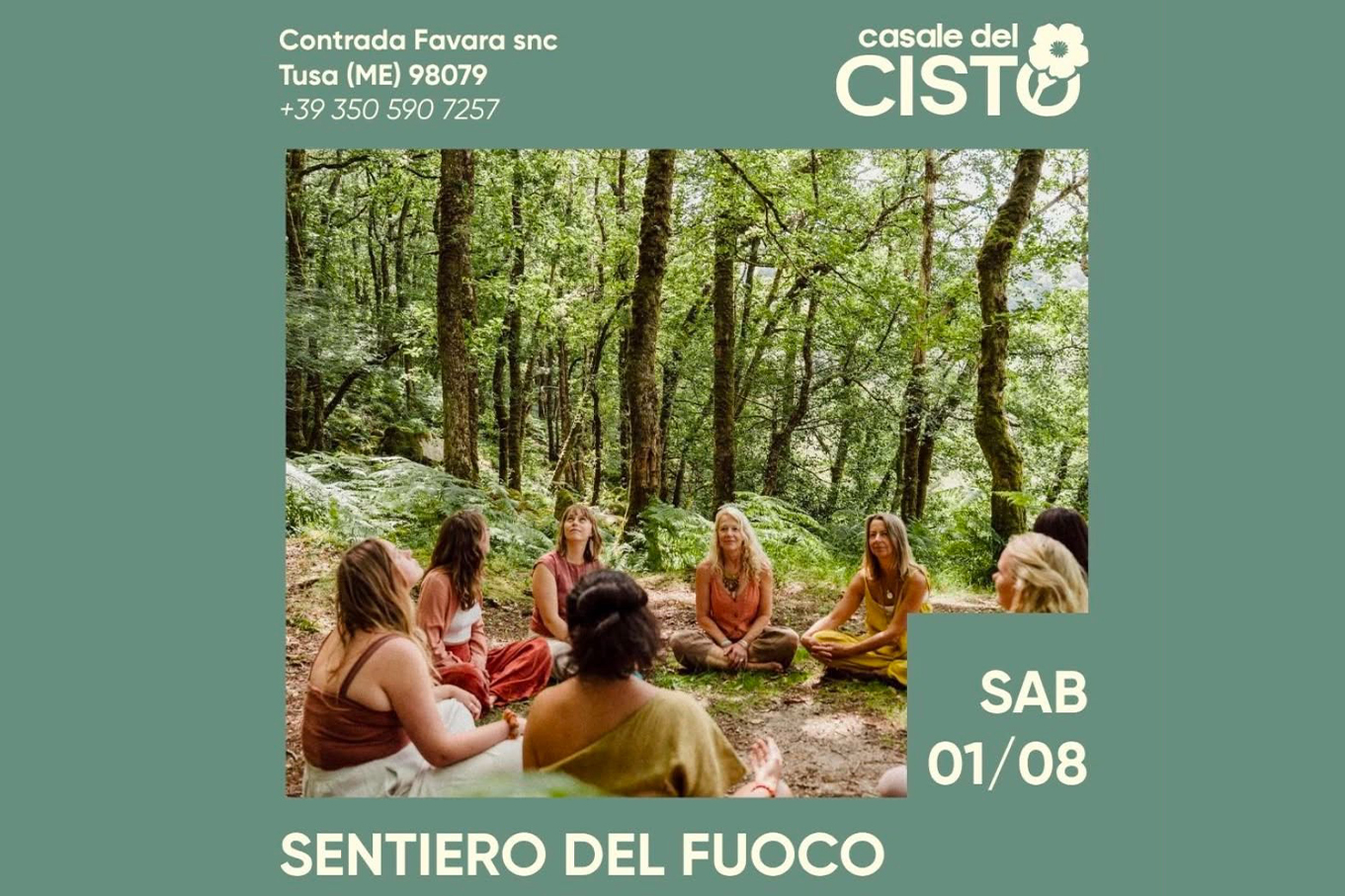 copertina evento Sentiero del Fuoco che si terrà l'1 Agosto 2026 nei sentieri del Bosco di Tardara di Tusa